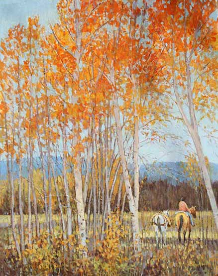 Aspens and Indian valerie graves